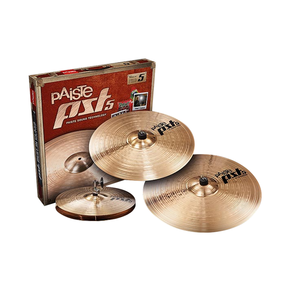 Paiste Cymbal NEW PST 5 Series Universal Set (14HH/16C/20R)