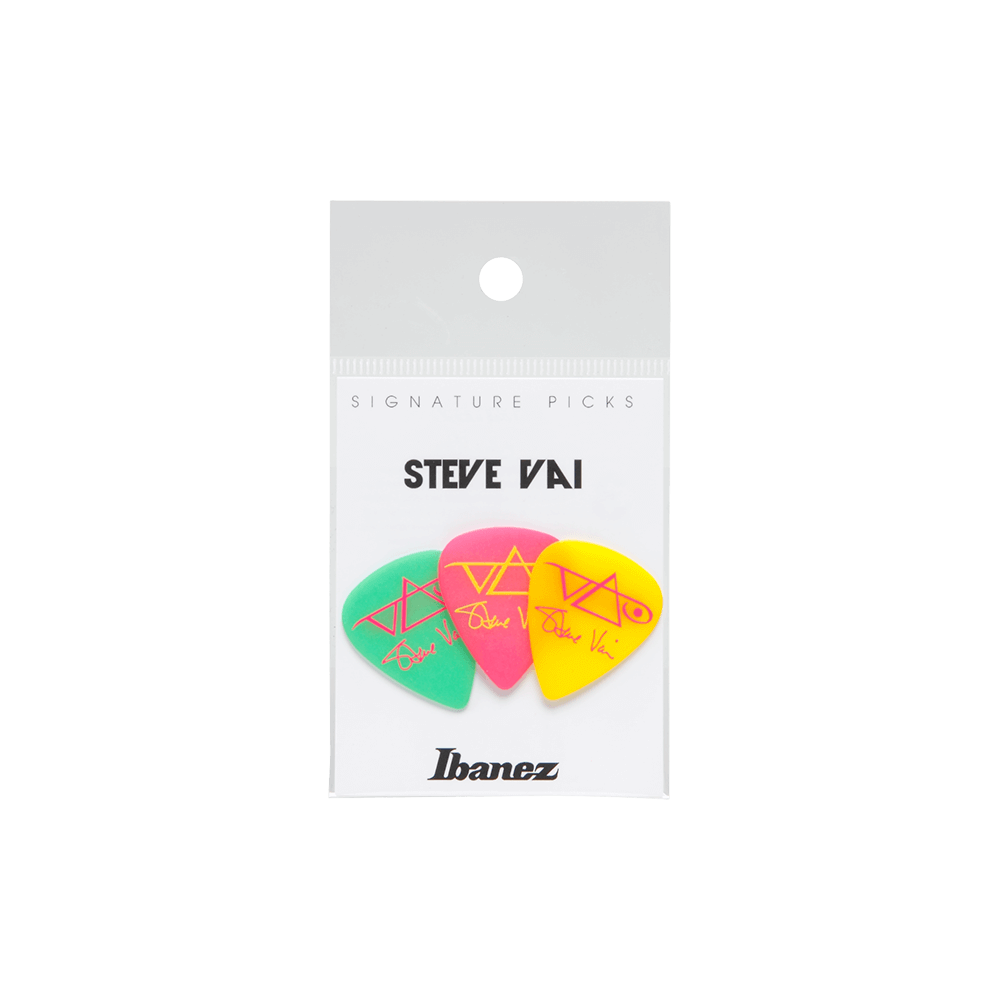 Ibanez Steve Vai Signature Guitar Pick B1000SV Green/Pink/Yellow