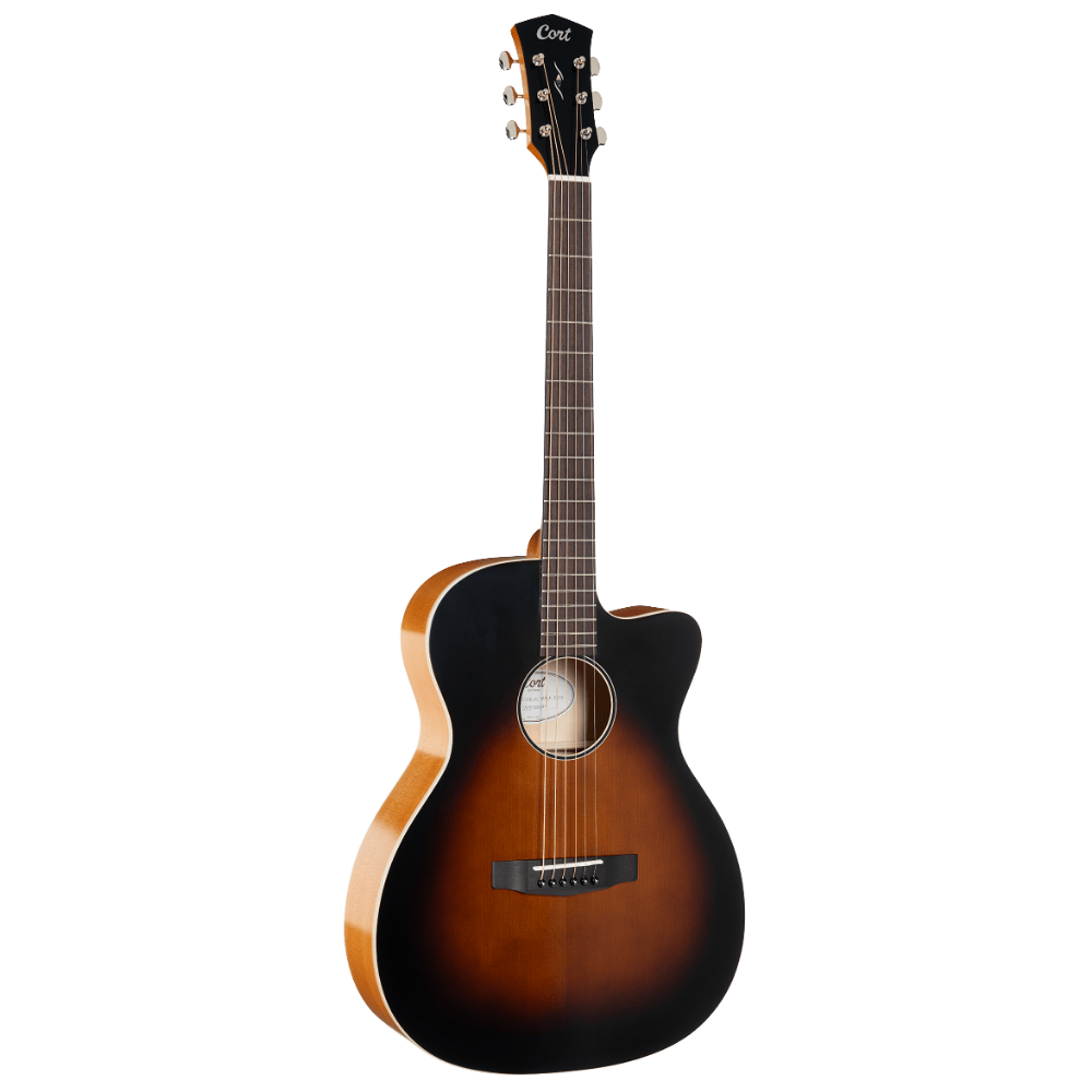 Cort Core Series Semi Acoustic Guitar Core-OC Maple Brown Burst Top Semi Gloss