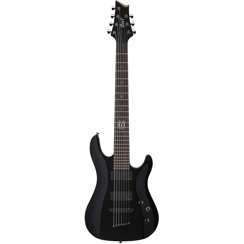 Cort EVL-K57B Black 7 String Electric Guitar