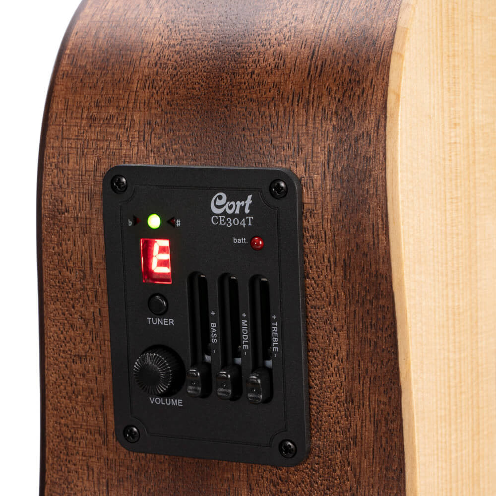 Cort Earth-Mini E Adirondack Semi Acoustic Guitar Earth Series W/Electronics