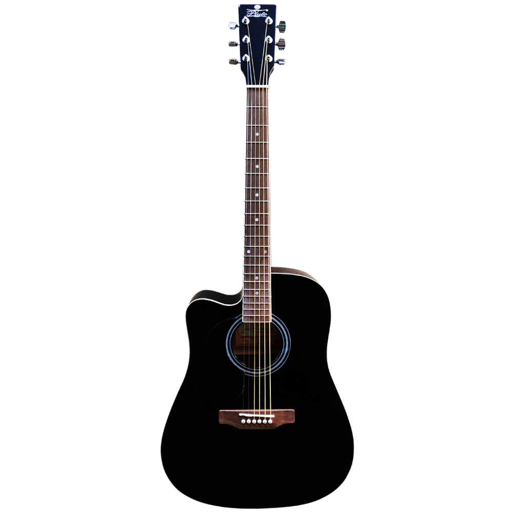Pluto Acoustic Guitar 201 series Dreadnought Cutaway Left HW41CL-201