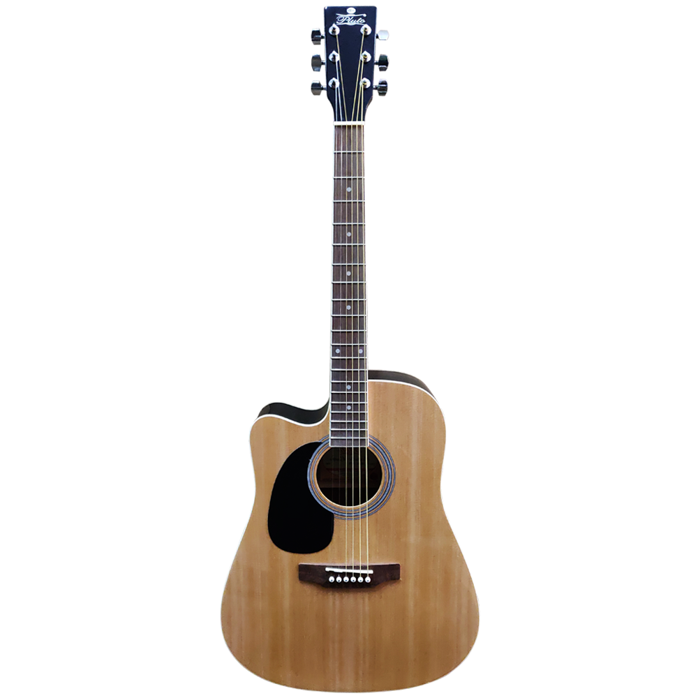 Pluto Acoustic Guitar 201 series Dreadnought Cutaway Left HW41CL-201