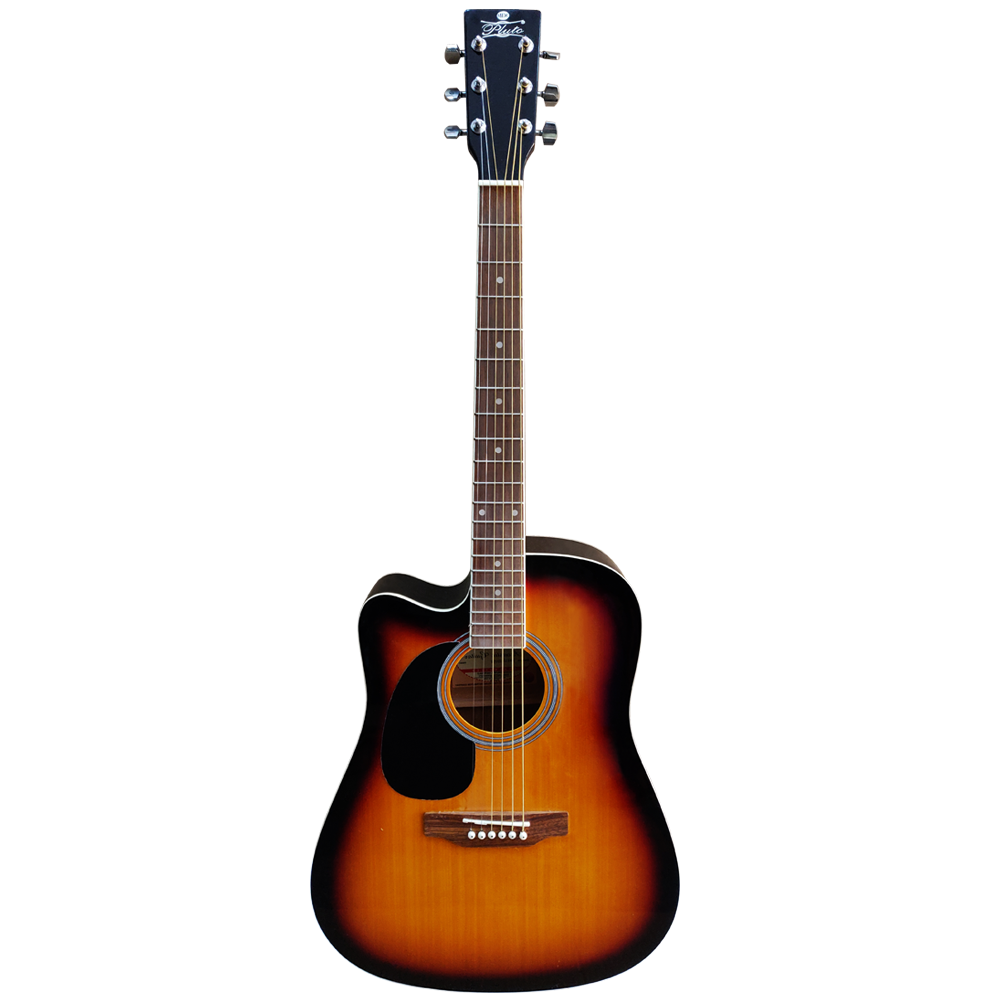Pluto Acoustic Guitar 201 series Dreadnought Cutaway Left HW41CL-201