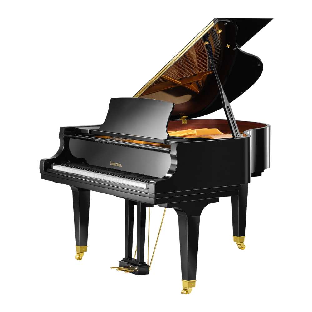 Zimmerman Grand Piano Black Studio S160 W/Bench