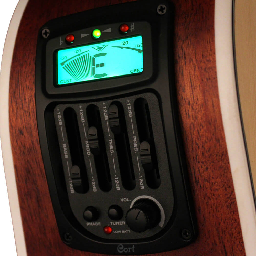 Cort GA-MEDX OP Acoustic Guitar W/Cutaway Electronics W/Bag