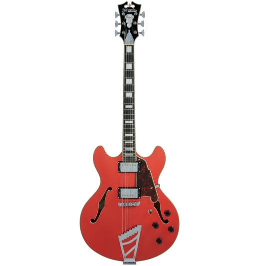D'angelico Premier DC Tailpiece Stairstep Fiesta Red