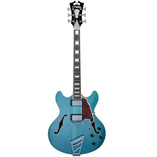 D'Angelico Premier DC Tailpiece Stairstep Ocean Turquoise
