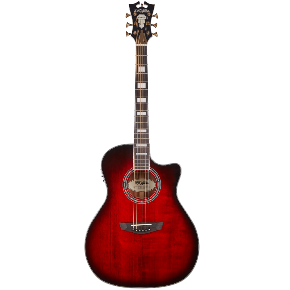 D'Angelico Premier Gramercy Trans Black Cherry Burst