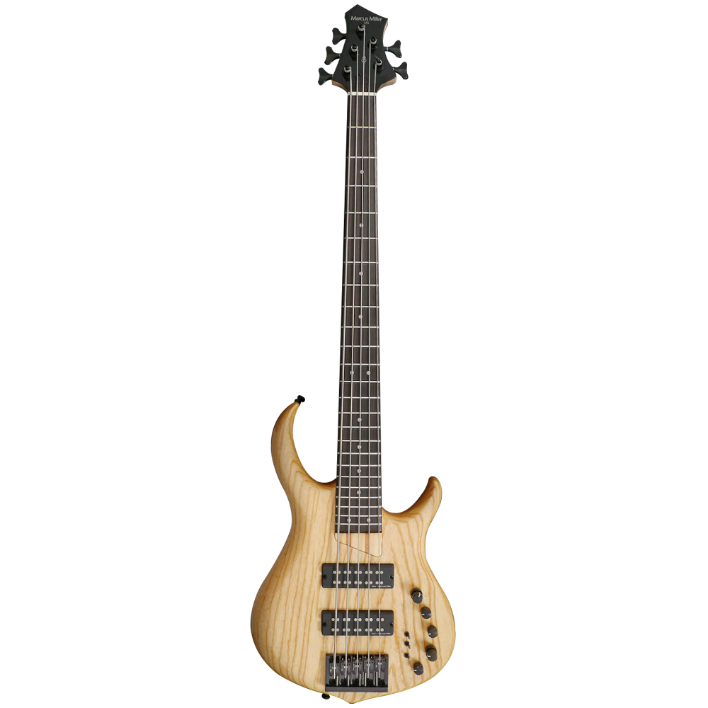 Sire M5 Swamp Ash Natural 5 String Bass Guitar