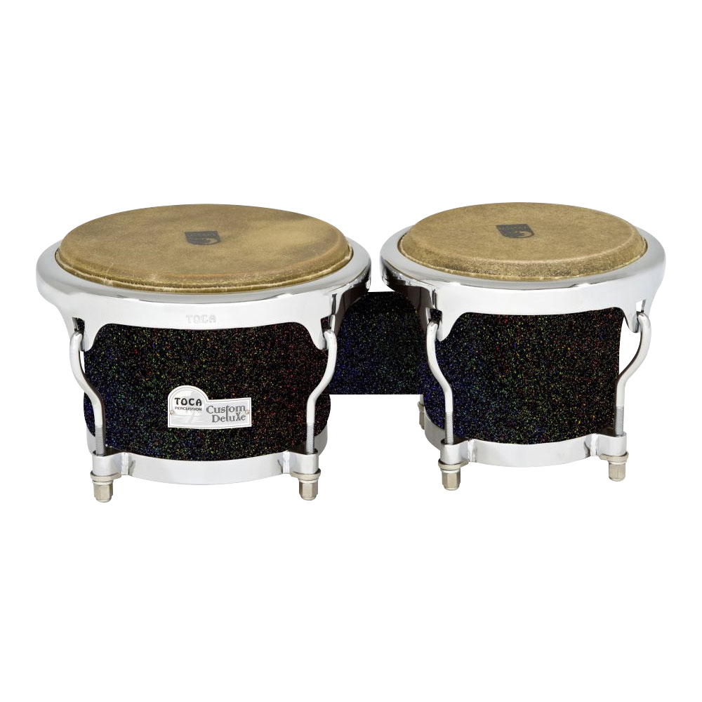 Toca 4600 Custom Deluxe Wood Bongo Black Sparkle