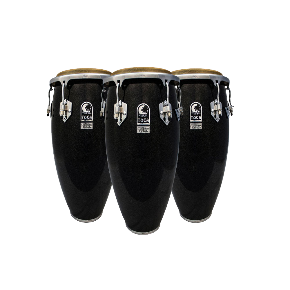 Toca Custom Deluxe Wood Conga Set 11" & 11.75" & 12.5" W/O Stand