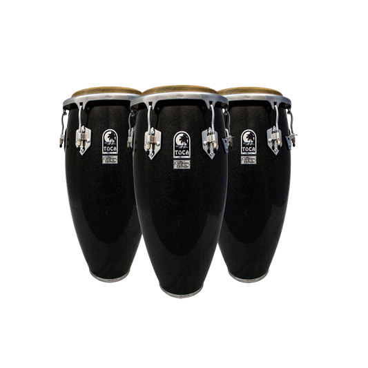 Toca Custom Deluxe Wood Conga Set 11" & 11.75" & 12.5" W/O Stand