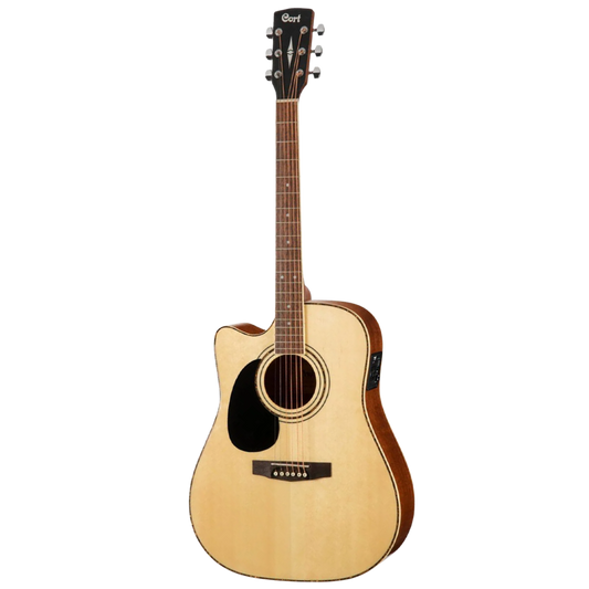 Cort AD880CE LH Natural Satin Semi Acoustic Guitar