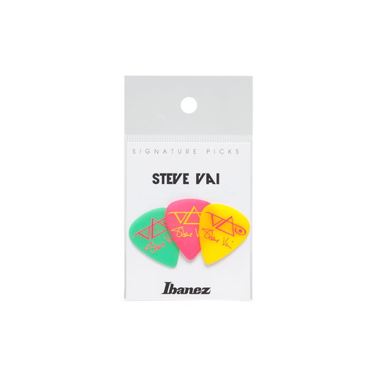 Ibanez Steve Vai Signature Guitar Pick B1000SV Green/Pink/Yellow
