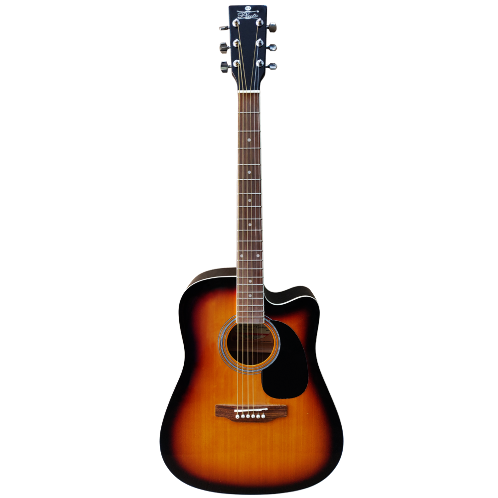 Pluto Semi Acoustic Guitar 201 series Dreadnought Cutaway W/ Pickup HW41C-201P