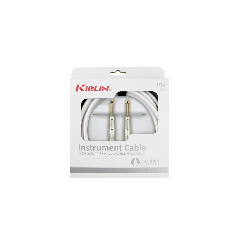 Kirlin Studio IS Instrument Cable 3 Mtr White IS-201PFG-WH