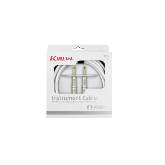 Kirlin Studio IS Instrument Cable 3 Mtr White IS-201PFG-WH
