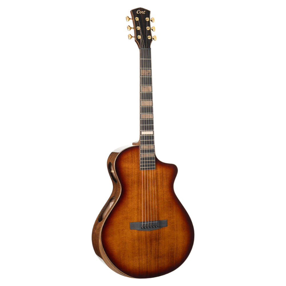 Cort Masterpiece Series Modern Black Semi Acoustic Guitar