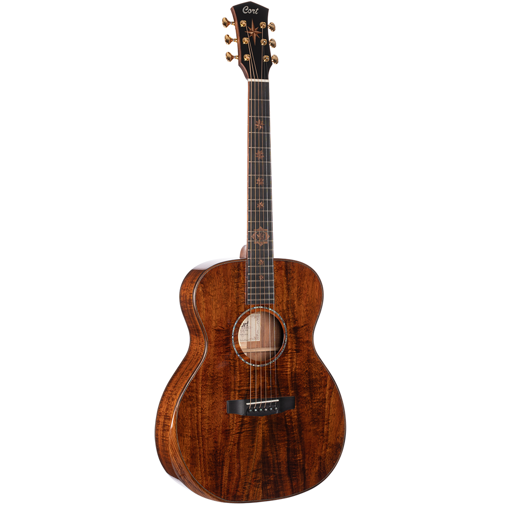 Cort OM-LE KA LTD Natural Glossy Semi Acoustic Guitar