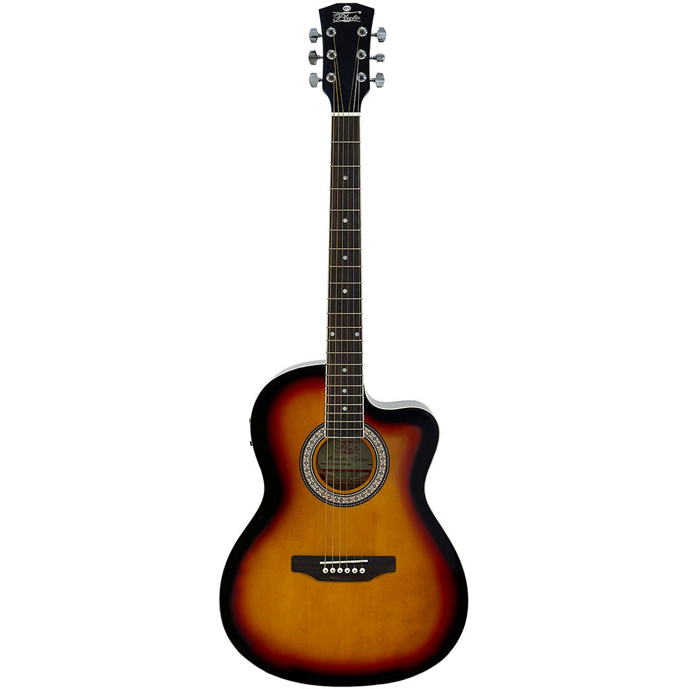 Pluto Semi Acoustic Guitar 201 Series Medium Cutaway W/Equaliser PA39CE-201