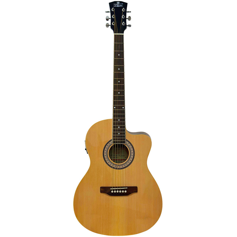 Pluto Semi Acoustic Guitar 201 Series Medium Cutaway W/Equaliser PA39CE-201