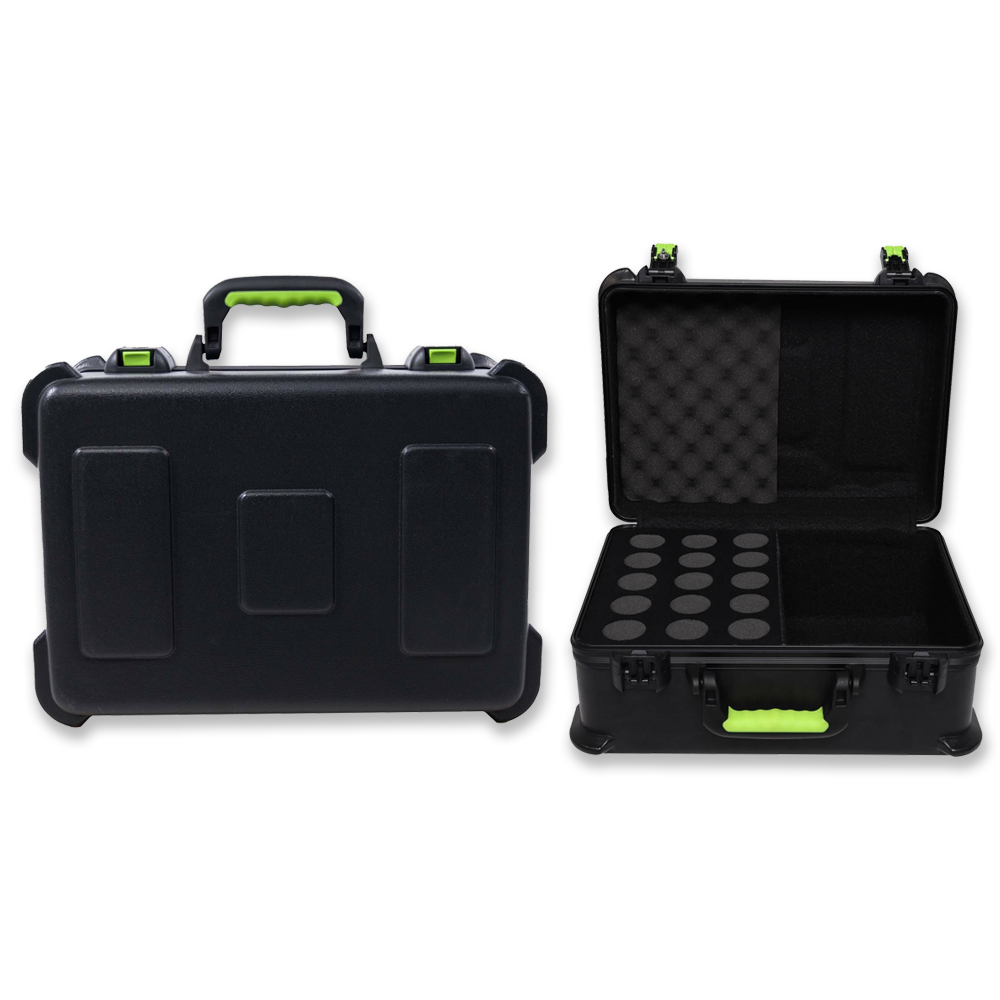 Shure Molded Case w/ Drops for (15) Mics – TSA Latch SH-MICCASE15