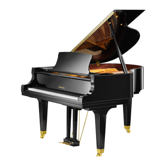 Zimmerman Grand Piano Black Studio S160 W/Bench