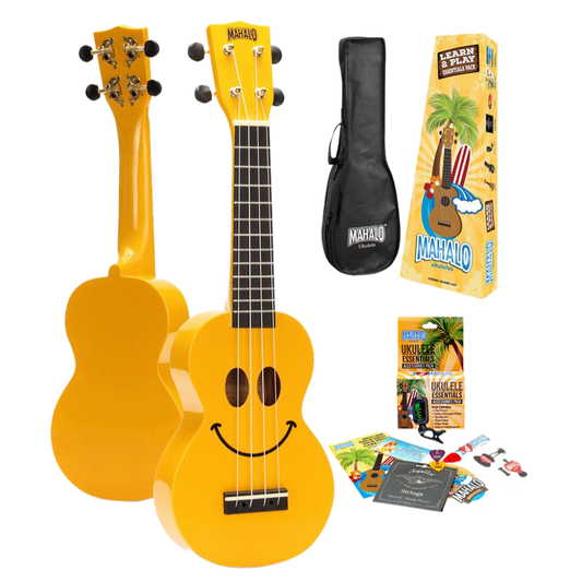Mahalo U-SMILE YWK Series Soprano Ukulele W/Essential Pack