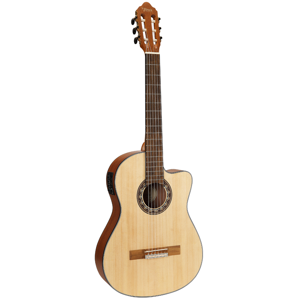 Valencia VC314CE Classical Guitar 4/4 size Cutway Electronics with Truss Rod