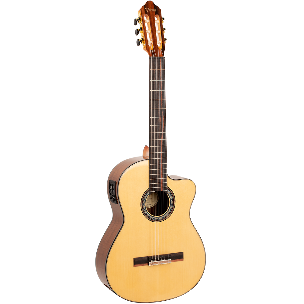 Valencia VC574CE Classical Guitar 4/4 size Cutaway with Electronics