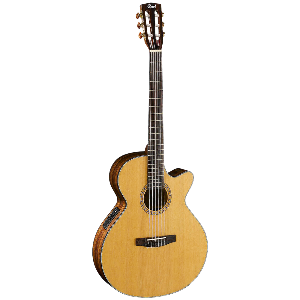 Cort CEC7-NAT Classical Guitar W/Cutaway Electronics