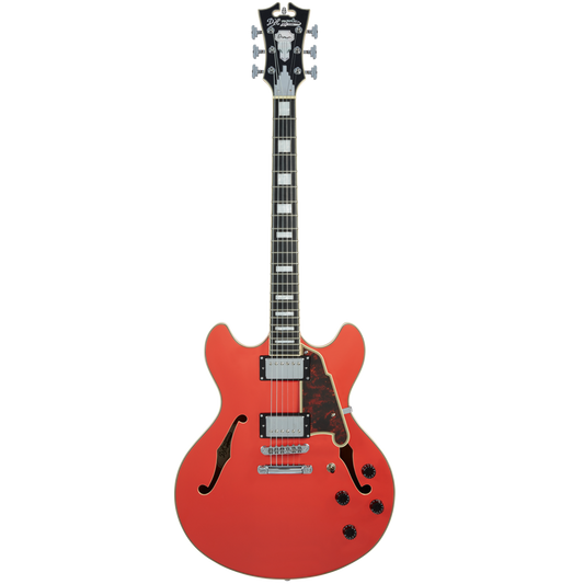 D'Angelico Premier DC Tailpiece Stop Fiesta Red