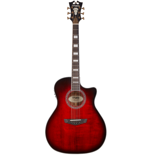 D'Angelico Premier Gramercy Trans Black Cherry Burst