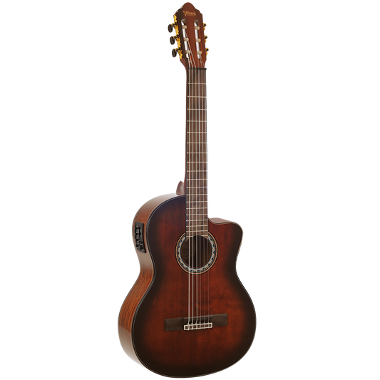 Valencia VC564CE Brown Sunburst Classical Guitar